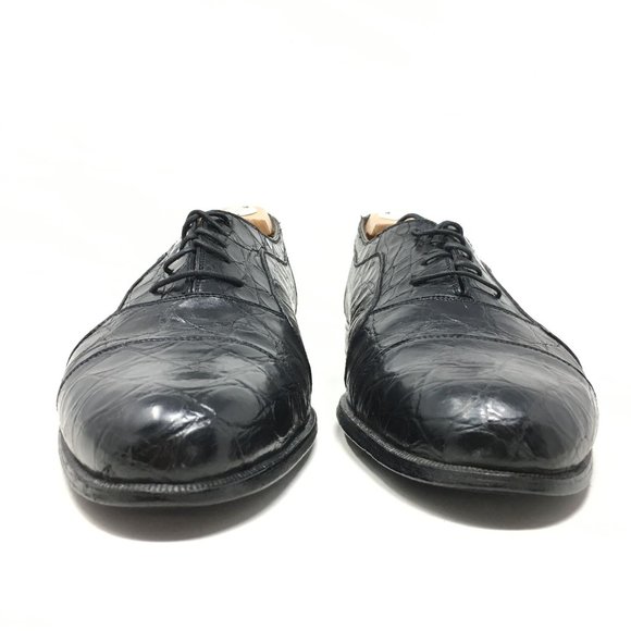 Bally Oxfords Shoes Size 9.5 Black Full Crocodile main image 9